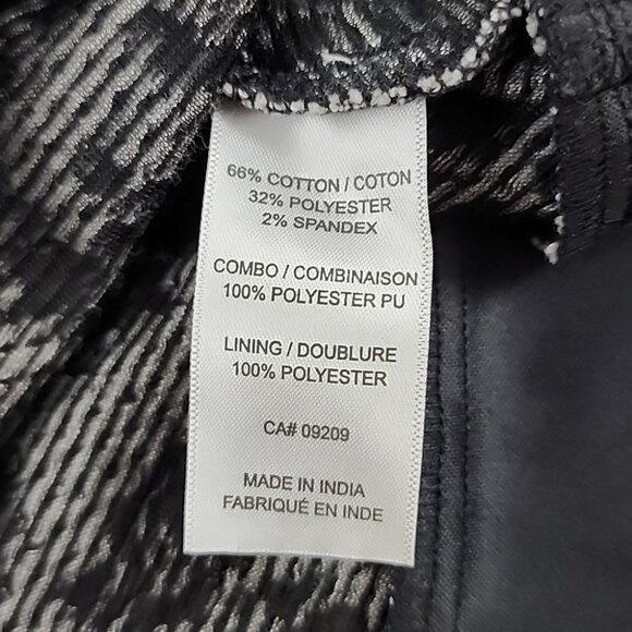 Cleo Petites Women's Sleeveless Black White Midi Dress Fit & Flare Stretch Sz 6 - Picture 11 of 14